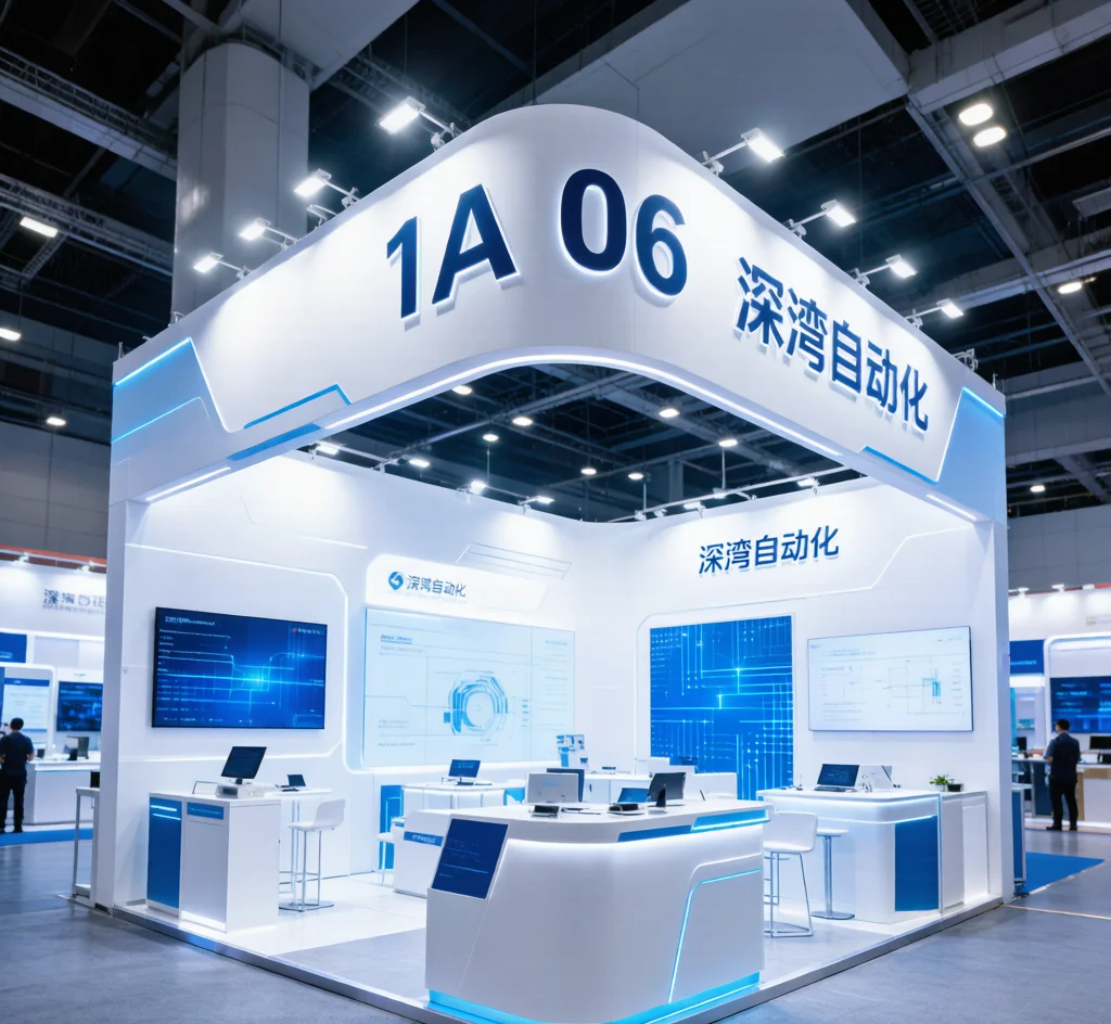 深湾自动化1A06展位（54㎡）3D效果图